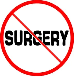 no surgery